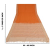 Sanskriti Vintage Orange/Ivory Sarees Pure Cotton Woven Premium Sari 5yrd Sustainable Fabric