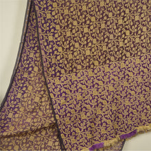 Load image into Gallery viewer, Sanskriti Vintage Purple Sarees Pure Organza Silk Hand Beaded Woven Sari Fabric
