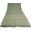 Sanskriti Vintage Green Indian Sarees Blend Silk Woven Premium Sari Craft Sustainable Fabric