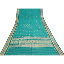 Load image into Gallery viewer, Sanskriti Vintage Green Sarees Cotton Silk Woven Brocade Premium Sari Fabric
