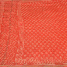 Load image into Gallery viewer, Sanskriti Vintage Red Indian Sarees Cotton Silk Hand-Block Printed Sari Fabric
