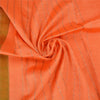 Sanskriti Vintage Orange/Green Sarees Pure Silk Woven Brocade Sari Sustainable Fabric