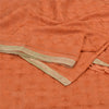 Sanskriti Vintage Orange Sarees Chiffon Embroidered Bagh Phulkari Sari Sustainable Fabric