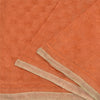 Sanskriti Vintage Orange Sarees Chiffon Embroidered Bagh Phulkari Sari Sustainable Fabric