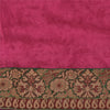 Sanskriti Vintage Sarees Indian Hot-Pink Cotton Silk Woven Sari 5yd Craft Sustainable Fabric