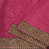 Sanskriti Vintage Sarees Indian Hot-Pink Cotton Silk Woven Sari 5yd Craft Sustainable Fabric