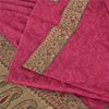 Sanskriti Vintage Sarees Indian Hot-Pink Cotton Silk Woven Sari 5yd Craft Sustainable Fabric
