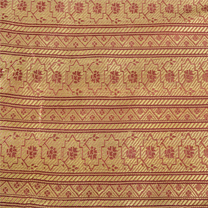 Sanskriti Vintage Sarees Indian Purple Woven Pure Silk Sari Floral Craft Sustainable Fabric