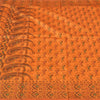 Sanskriti Vintage Sarees Orange Pure Silk Silk Hand Woven Sari 5yd Craft Sustainable Fabric