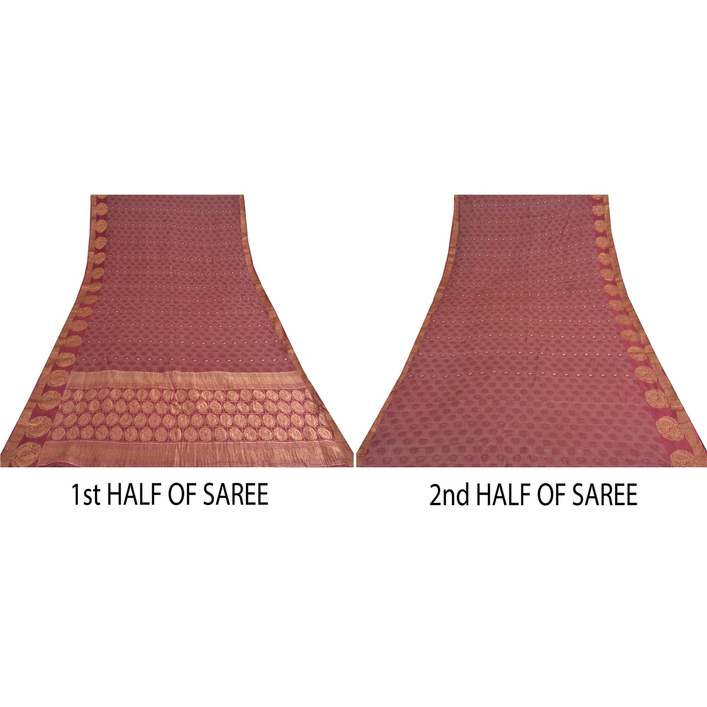 Санскритские винтажные сари из фиолетового чистого шелка павлиньего цвета, ручная работа, сари, ремесло, устойчивая ткань