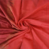 Sanskriti Vintage Sarees Indian Red Zari Woven Pure Silk Sari 5yd Craft Sustainable Fabric