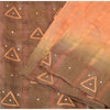 Sanskriti Vintage Sarees Orange/Brown Pure Silk Hand Beaded Woven Sari Sustainable Fabric