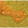 Sanskriti Vintage Green/Mustard Sarees Pure Georgette Silk Hand Bead Sari Sustainable Fabric
