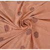 Sanskriti Vintage Salmon Pink Sarees Pure Cotton Hand woven Sari 5ydCraft Sustainable Fabric