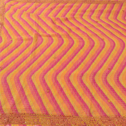 Sanskriti Vintage Indian Sarees Pure Silk Hand Beaded Premium Sari Craft Sustainable Fabric