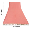 Sanskriti Vintage Sarees Peach Embroidery Pure Chiffon Silk Sari 6ydCraft Sustainable Fabric