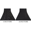 Sanskriti Vintage Black Sarees Pure Chiffon Silk Hand Beaded Sari Mukiesh Sustainable Fabric