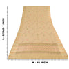 Sanskriti Vintage Indian Cream Sarees Blend Cotton Embroidered Sari Craft Sustainable Fabric
