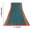 Sanskriti Vintage Blue/Green Sarees Pure Georgette Printed Woven Sari 5yd Sustainable Fabric