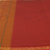 Sanskriti Vintage Red/Brown Sarees Pure Cotton Woven Premium Sari Craft Sustainable Fabric