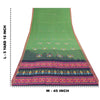 Sanskriti Vintage Dark Blue/Green Sarees Pure Cotton Woven Premium Sari Sustainable Fabric