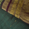 Sanskriti Vintage Dark Green/Purple Sarees Pure Silk Woven Premium Sari Sustainable Fabric