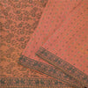 Sanskriti Vintage Indian Brown Sarees Pure Cotton Woven Ethnic Sari Craft Sustainable Fabric