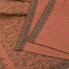 Sanskriti Vintage Indian Brown Sarees Pure Cotton Woven Ethnic Sari Craft Sustainable Fabric