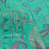 Sanskriti Vintage Indian Cyan Sarees Pure Silk Woven Ethnic Sari 5ydCraft Sustainable Fabric