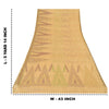 Sanskriti Vintage Indian Mustard Sarees Pure Silk Woven Ethnic Sari Craft Sustainable Fabric