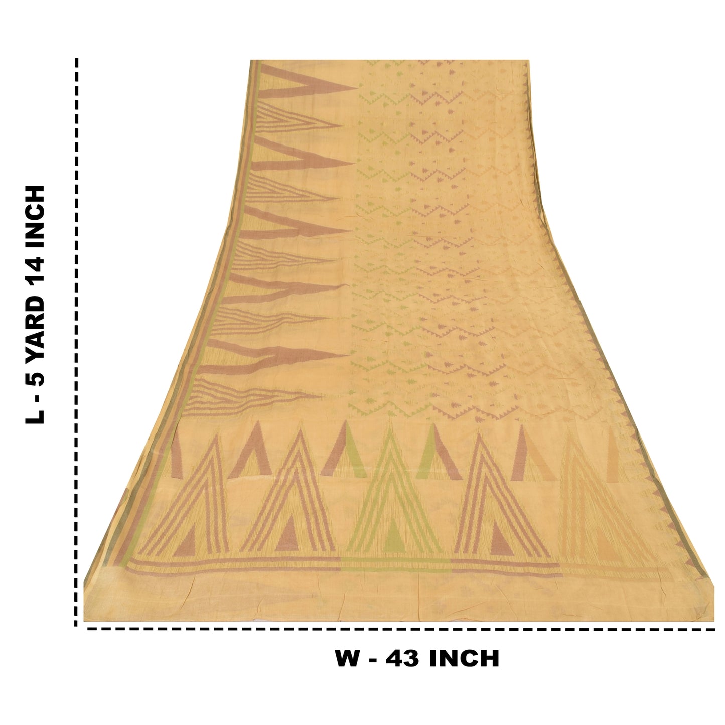 Sanskriti Vintage Indian Mustard Sarees Pure Silk Woven Ethnic Sari Craft Sustainable Fabric