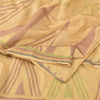 Sanskriti Vintage Indian Mustard Sarees Pure Silk Woven Ethnic Sari Craft Sustainable Fabric