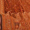Sanskriti Vintage Brown Sarees Pure Silk Hand Beaded Premium Sari Craft Sustainable Fabric