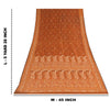 Sanskriti Vintage Brown Sarees Pure Silk Hand Beaded Premium Sari Craft Sustainable Fabric