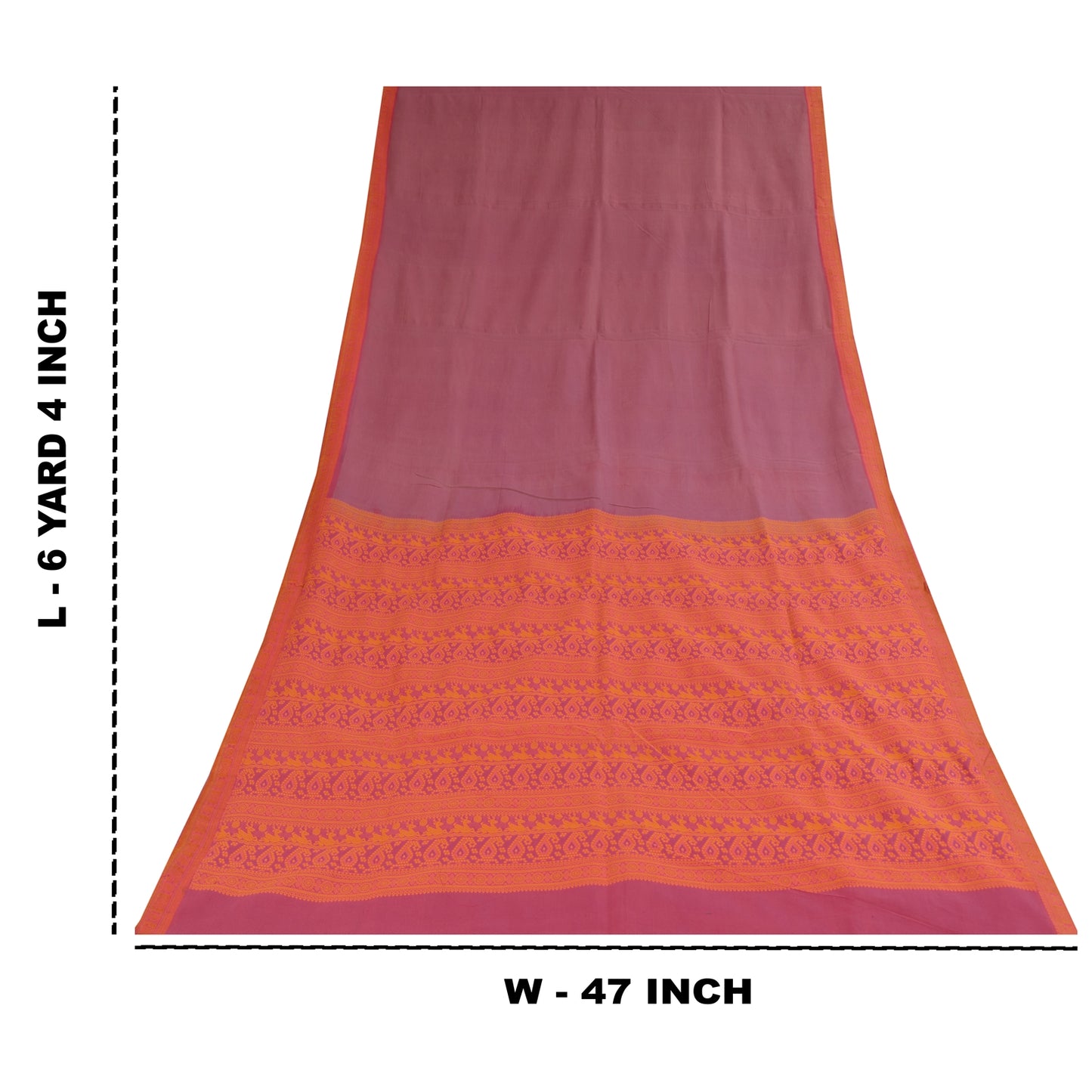 Sanskriti Vintage Indian Purple Sarees Pure Silk Woven Premium Sari Craft Sustainable Fabric