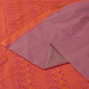 Sanskriti Vintage Indian Purple Sarees Pure Silk Woven Premium Sari Craft Sustainable Fabric