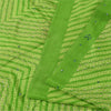 Sanskriti Vintage Sarees Green Embroidery Print Pure CrepeSari 5+yd Craft Fabric