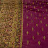 Sanskriti Vintage Sarees Purple Banarasi Brocade Woven Pure Silk Sari 5+YDFabric