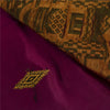 Sanskriti Vintage Sarees Purple Banarasi Brocade Woven Pure Silk Sari 5+YDFabric