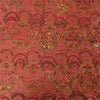 Sanskriti Vintage Sarees Dusty Pink Hand Beaded Zari Pure Silk Sari 5+yd Fabric