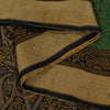 Sanskriti Vintage Green 100%Pure Silk Saree Woven Sari 5+YD Textile Craft Fabric