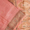 Sanskriti Vintage Pink Pure Silk Saree Hand Woven/Embroidered Sari 5+YD Fabric