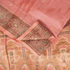 Sanskriti Vintage Pink Pure Silk Saree Hand Woven/Embroidered Sari 5+YD Fabric