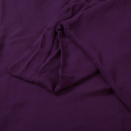 Sanskriti Vintage Purple 100%Pure Georgette Silk Saree Embroidered 5.5+YD Fabric