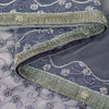 Sanskriti Vintage Lavender Net Saree Hand Embroidered Zardozi Sari 5+YD Fabric