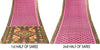 Sanskriti Vintage Pink Cotton Silk Saree Ikat Hand Woven Sambhalpuri 5+YD Fabric
