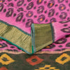 Sanskriti Vintage Pink Cotton Silk Saree Ikat Hand Woven Sambhalpuri 5+YD Fabric