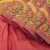 Sanskriti Vintage Pink Pure Silk Saree Hand Embroidered Suzani Sari 5+ YD Fabric