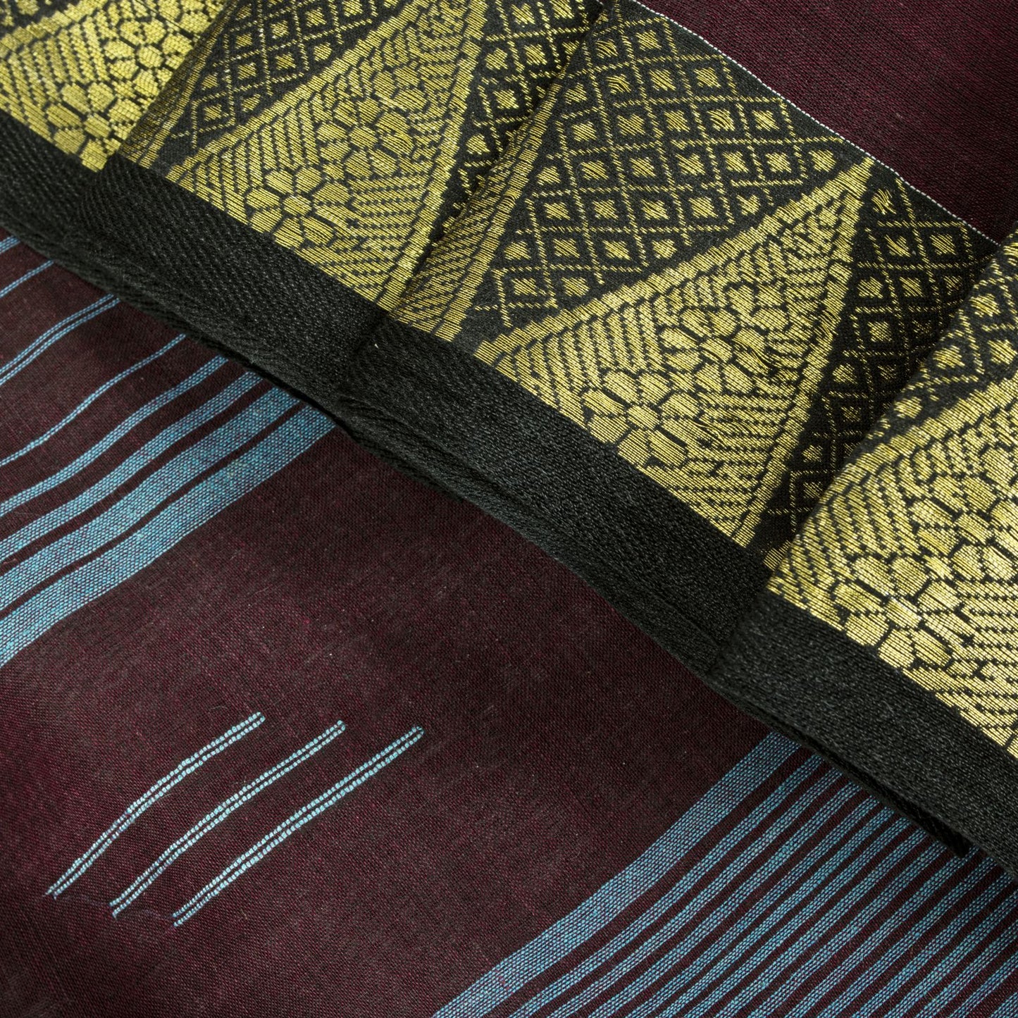 Sanskriti Vintage Saree Brown Pure Cotton Tant Handwoven Bengali Sari 5+YDFabric