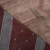 Sanskriti Vintage Saree Brown Pure Cotton Tant Handwoven Bengali Sari 5+YDFabric